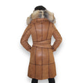 Shearling with Crystal Fox Hood and Middle Lining