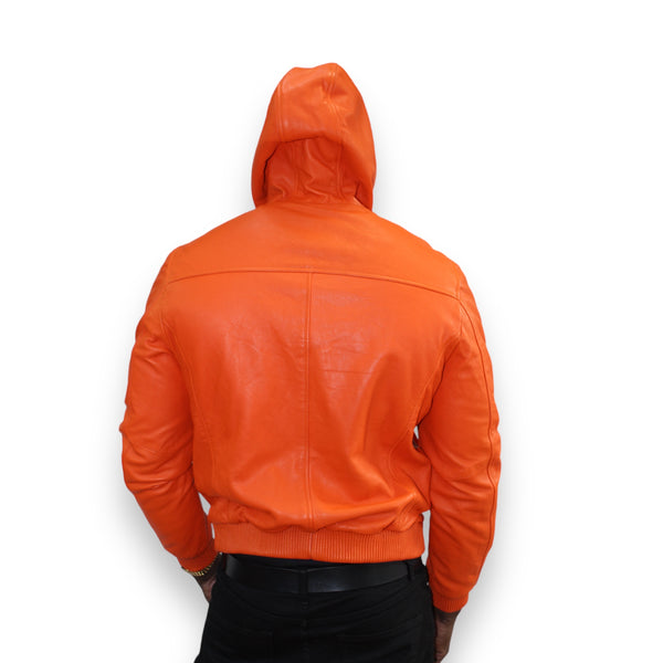 Leather Hoodie
