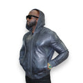 Leather Hoodie
