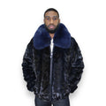 Men's Mink Bomber with Fox Collar
