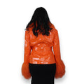 Leather with Mongolian Lamb