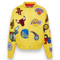 Jeff Hamilton NBA Collage Vegan Lather Jacket