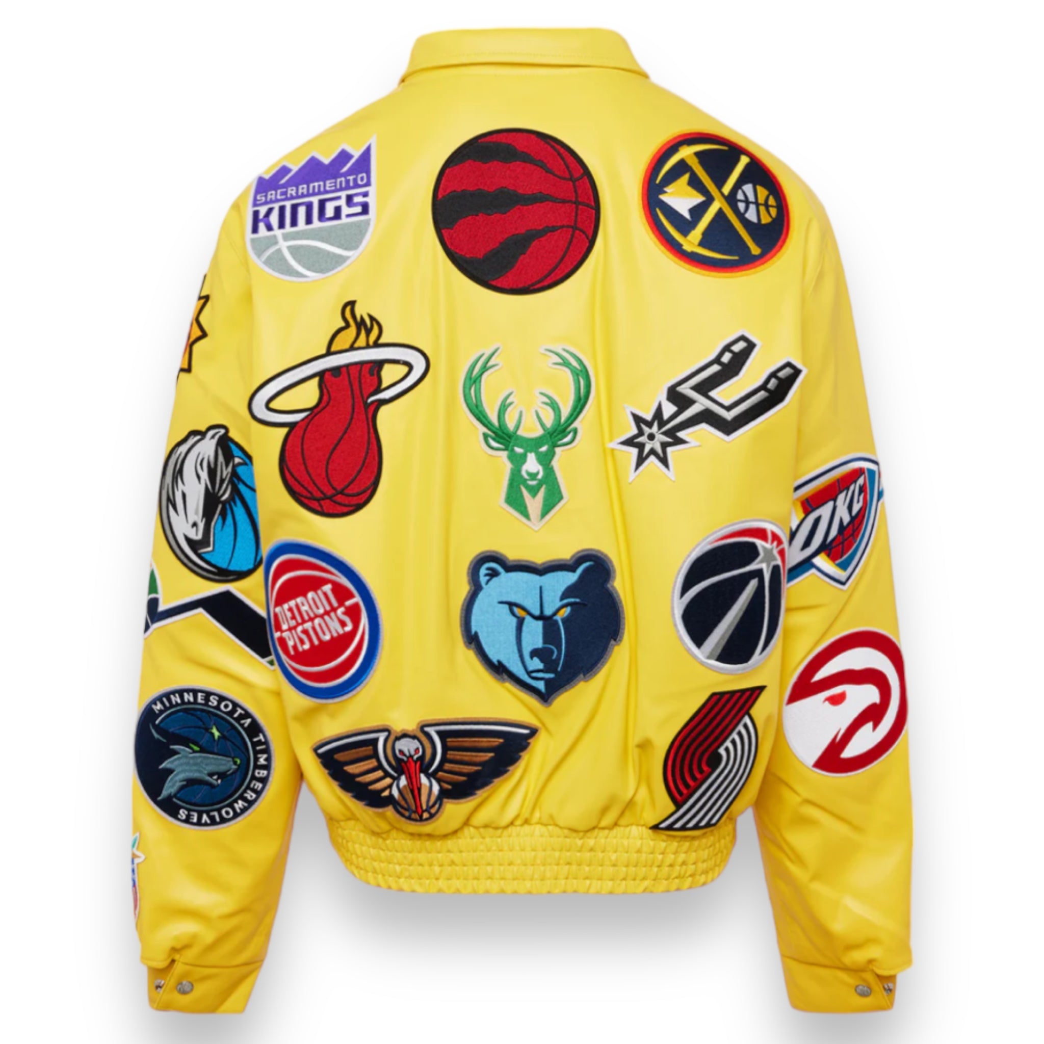 Jeff Hamilton NBA Collage Vegan Lather Jacket – Daniel's Leather
