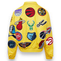 Jeff Hamilton NBA Collage Vegan Lather Jacket