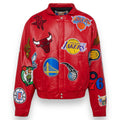 Jeff Hamilton NBA Collage Vegan Lather Jacket