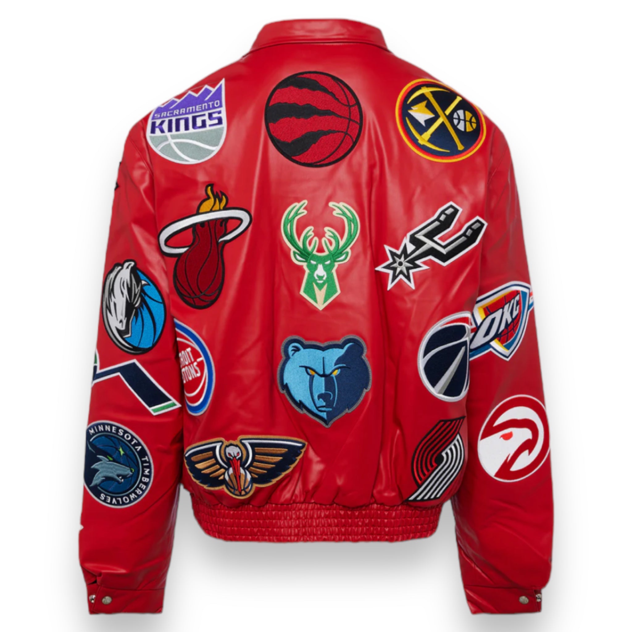 Jeff Hamilton NBA Collage Vegan Lather Jacket – Daniel's Leather