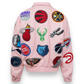 Jeff Hamilton NBA Collage Vegan Lather Jacket