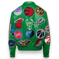 Jeff Hamilton NBA Collage Vegan Lather Jacket