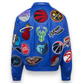 Jeff Hamilton NBA Collage Vegan Lather Jacket