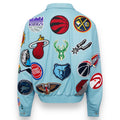 Jeff Hamilton NBA Collage Vegan Lather Jacket