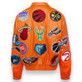Jeff Hamilton NBA Collage Vegan Lather Jacket