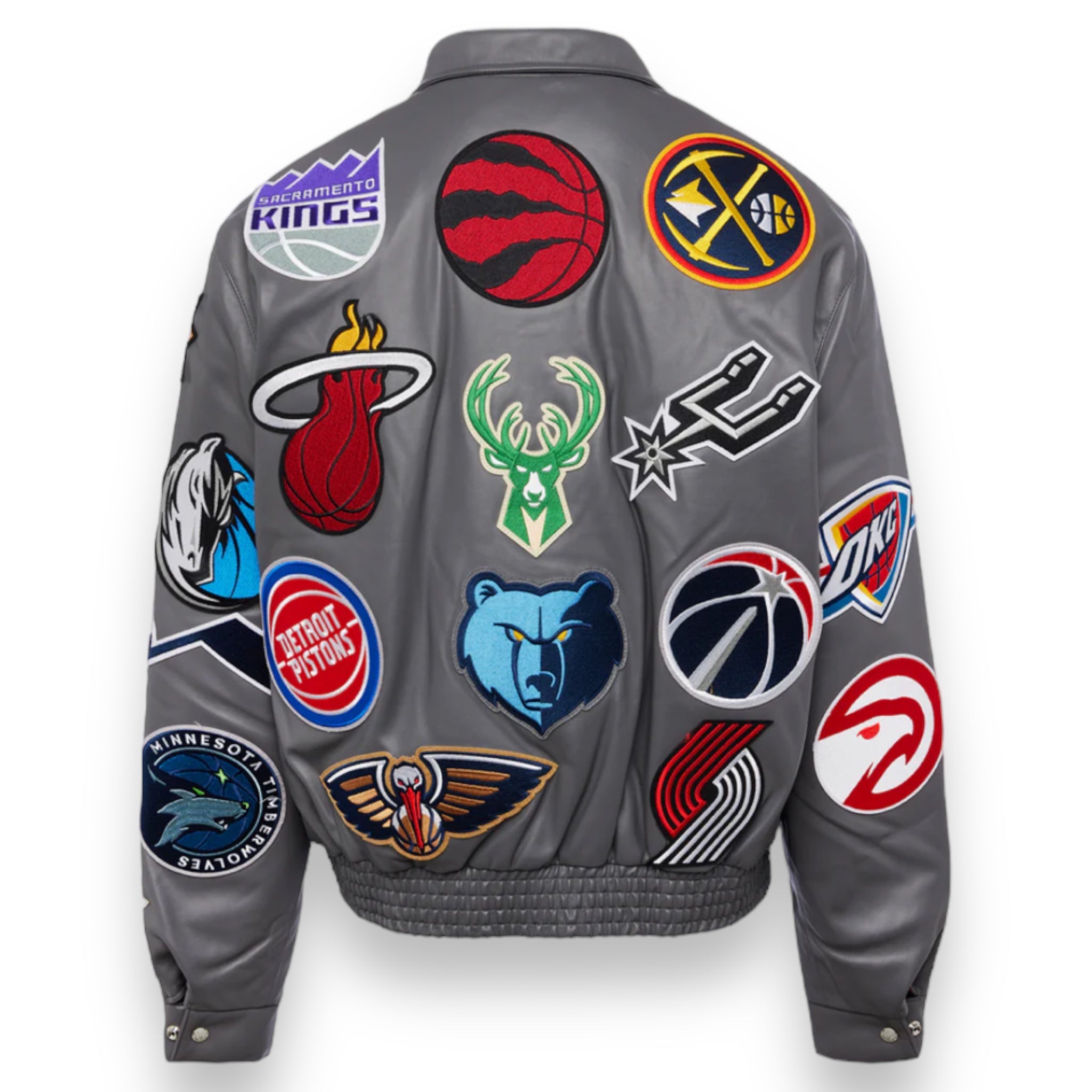 Jeff Hamilton NBA Collage Vegan Lather Jacket – Daniel's Leather