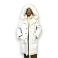 White Shearling with Hood