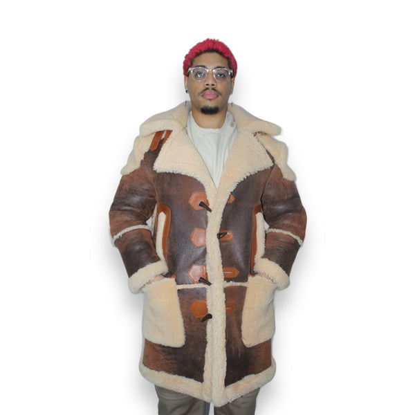 Rustic Brown Carcoat Shearling