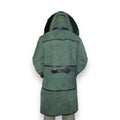 Hunter Green Shearling with Collar and Hood