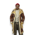 Tan Shearling with Collar and Pockets