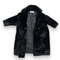 Faux Mink Trench Coat