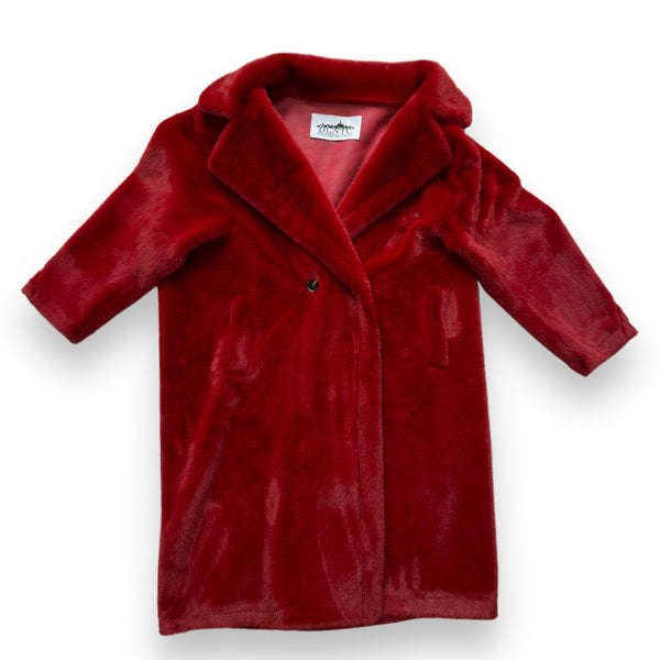 Faux Mink Trench Coat