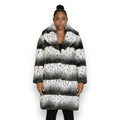 Polka Dot Faux Fur Parka