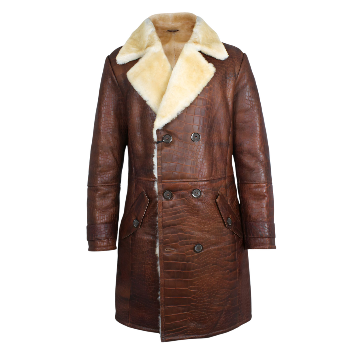 Crocodile Print Shearling – Daniel's Leather