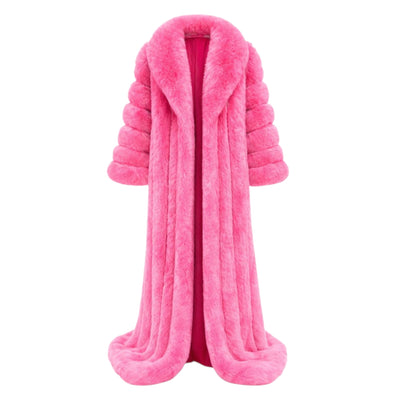 Full Skin Fox Fur Dragger Coat