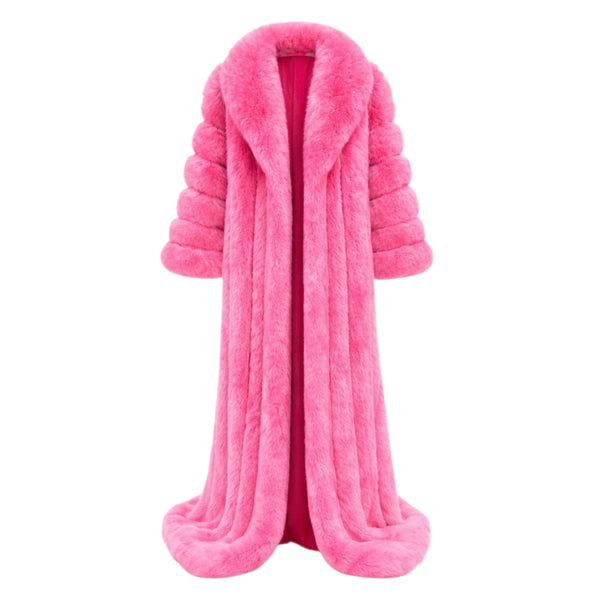 Full Skin Fox Fur Dragger Coat