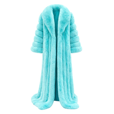 Full Skin Fox Fur Dragger Coat