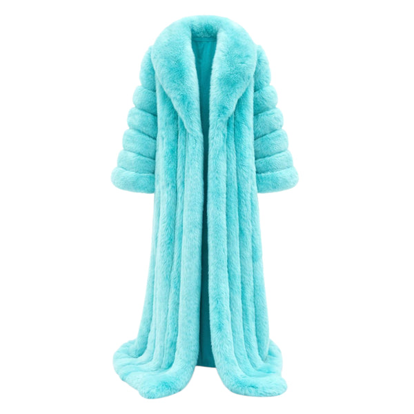 Full Skin Fox Fur Dragger Coat