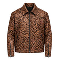 Pony Print Leather Jacket