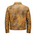 Jean Stonewash Leather Jacket