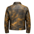 Jean Stonewash Leather Jacket