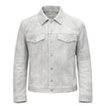 Jean Stonewash Leather Jacket
