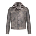 Jean Jacket with Chinchilla Collar