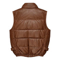 Leather Goose Bubble Vest