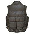 Leather Goose Bubble Vest