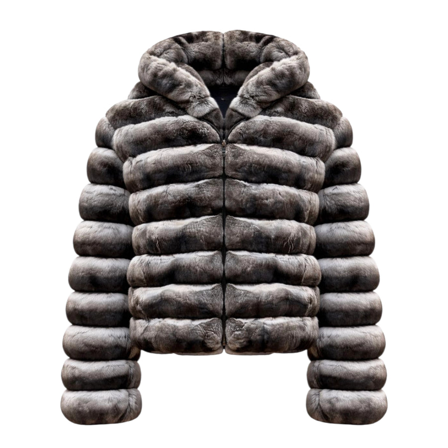 Waist Length Chinchilla with Hood