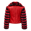 Chinchilla Coat with Leather and Collar
