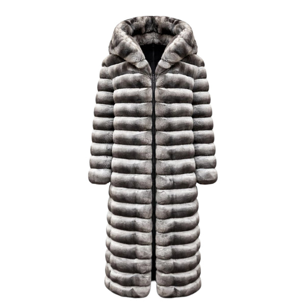 Men's Full Length Chinchilla with Hood