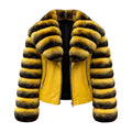Chinchilla Coat with Leather and Collar