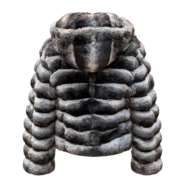 Waist Length Chinchilla with Hood