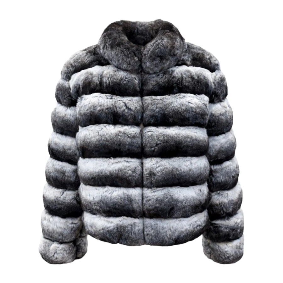 Waist Length Chinchilla with Neck Collar