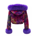 Cropped Persian Lamb Simon with Fox Collar