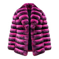 3/4 Chinchilla Coat with Full Collar