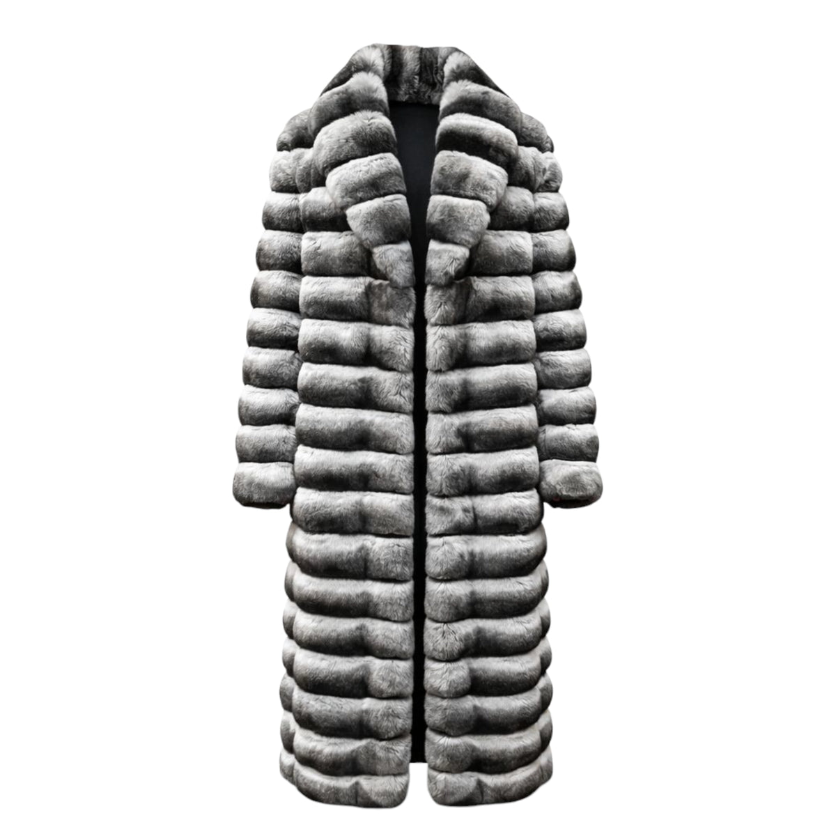 Full Length Chinchilla Coat with Collar – Daniel's Leather