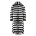 Women's Full Length Chinchilla Coat with Collar