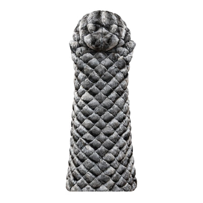 Full Length Diamond Cut Chinchilla Vest