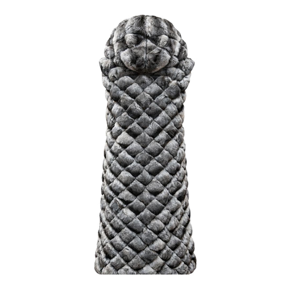 Full Length Diamond Cut Chinchilla Vest