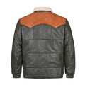 Aviator Bubble Leather Jacket