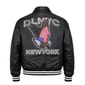 Star Varsity Leather Blinged Out