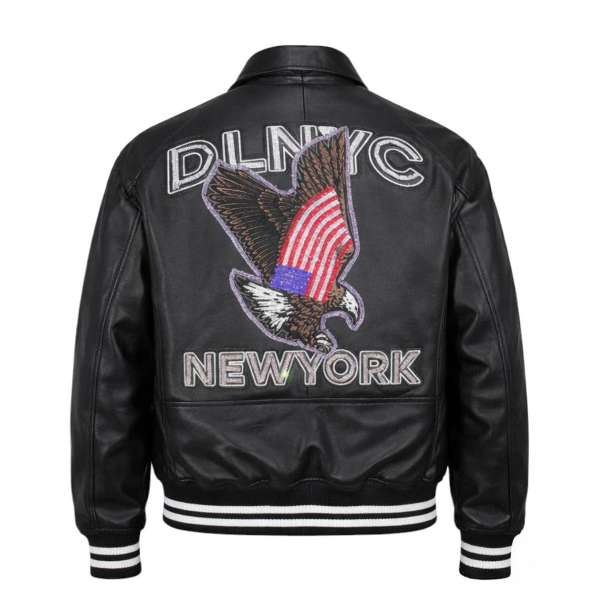 Star Varsity Leather Blinged Out – Daniel's Leather